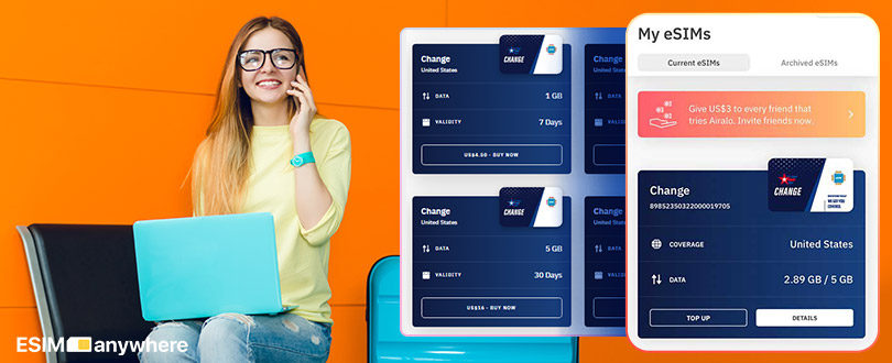 Best eSim from USA Cheap eSim card for United States
